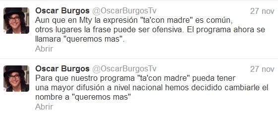 Oscar Burgos cambia de nombre