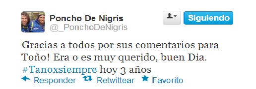 Poncho de Nigris  Tano