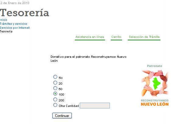 PG8 Donativo Patronato