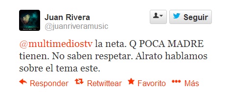 Juan Rivera responde a Multimedios