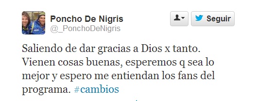 PONCHO DE NIGRIS TWITTER