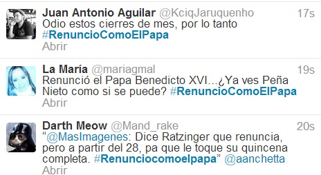 #Renunciocomoelpapa2