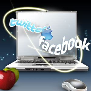 Twitter, Facebook y Apple