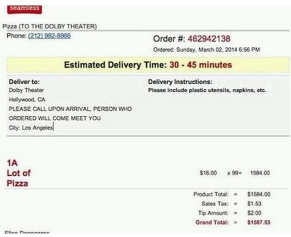 boleta pedido pizza