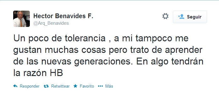 arquitecto benavides tolerencia