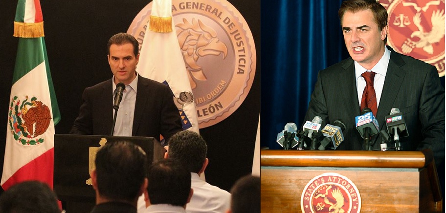 adrián de la garza y chris Noth